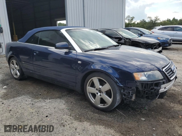 2006 Audi A4 1.8T with VIN WAUBC48H66K011757, listed as a Copart auction lot 72407404 with 66,972 mi miles and Salvage Title. Bid and sale history available at carsss.com. Image 4.