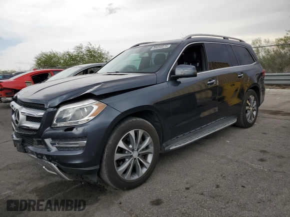 2014 Mercedes-Benz GL 450 z VIN 4JGDF7CE3EA402706, wystawiony jako Copart lot #59056875 z przebiegiem 131 460 mil mil oraz Szkoda całkowita • Salvage title. Historia ofert i sprzedaży dostępna na DreamBid. Obrazek 1.