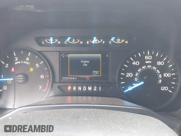 2015 Ford F-150 XL with VIN 1FTEX1C8XFKD19587, listed as a IAAI auction lot 42315673 with 220,319 mi miles and . Bid and sale history available at DreamBid. Image 7.