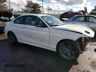 2017 BMW 2 Series M240i xDrive with VIN WBA2G3C37HV986764, listed as a Copart auction lot 43456875 with 83,438 mi miles and Salvage Title. Bid and sale history available at carsss.com. Image 4.