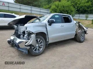 2021 Chevrolet Silverado 1500 LT with VIN 1GCUYDED0MZ453372, listed as a Copart auction lot 59962565 with 72,417 mi miles and Non repairable. Bid and sale history available at DreamBid. Image 1.