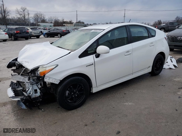 2012 Toyota Prius One with VIN JTDKN3DU6C1481086, listed as a Copart auction lot 45853395 with 107,894 mi miles and Non Repairable. Bid and sale history available at carsss.com. Image 1.
