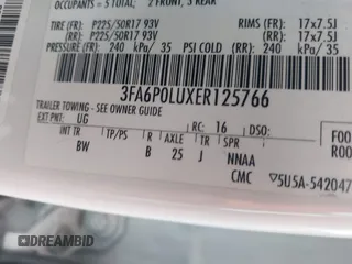 2014 Ford Fusion SE Hybrid с VIN 3FA6P0LUXER125766, выставлен на аукционе IAAI как лот 42178177 с пробегом 284 385 миль миль и . История ставок и продаж доступна на DreamBid. Изображение 9.