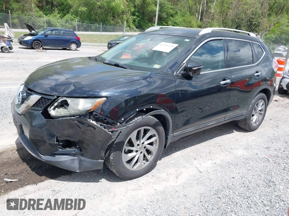 2015 Nissan Rogue SL with VIN 5N1AT2MV3FC924433, listed as a IAAI auction lot 42155223 with 145,980 mi miles and . Bid and sale history available at carsss.com. Image 2.