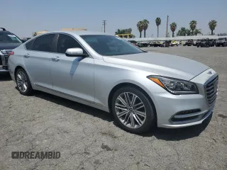 2018 Genesis G80 3.8L with VIN KMHGN4JEXJU244102, listed as a Copart auction lot 58548255 with 53,873 mi miles and Salvage title. Bid and sale history available at DreamBid. Image 4.