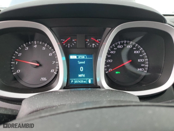 2016 Chevrolet Equinox LT with VIN 2GNFLFEK0G6145790, listed as a Copart auction lot 50222375 with 57,428 mi miles and Salvage Title. Bid and sale history available at carsss.com. Image 9.