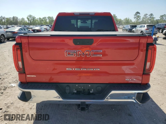 2020 GMC Sierra 1500 SLT with VIN 3GTP8DED3LG324005, listed as a Copart auction lot 52214755 with 72,397 mi miles and Salvage title. Bid and sale history available at DreamBid. Image 6.