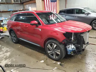 2023 Kia Sorento Hybrid SX Prestige with VIN KNDRKDLG6P5161354, listed as a Copart auction lot 85739074 with 19,697 mi miles and Salvage Title. Bid and sale history available at carsss.com. Image 4.