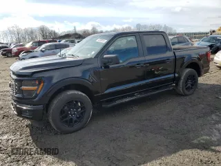 2024 Ford F-150 STX with VIN 1FTEW2LP3RKF10031, listed as a Copart auction lot 46999245 with 1,889 mi miles and Salvage Title. Bid and sale history available at carsss.com. Image 1.
