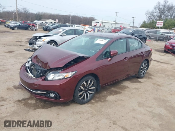 2014 Honda Civic Sedan EX-L with VIN 19XFB2F92EE056896, listed as a IAAI auction lot 41808362 with 88,714 mi miles. Bid and sale history available at carsss.com. Image 17.