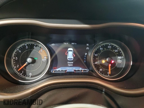 2016 Jeep Cherokee Limited with VIN 1C4PJMDS5GW203634, listed as a Copart auction lot 42086905 with 104,307 mi miles and Salvage Title. Bid and sale history available at DreamBid. Image 9.