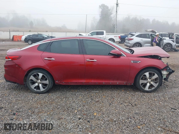 2019 Kia Optima LX with VIN 5XXGT4L32KG360570, listed as a IAAI auction lot 41497880 with 120,744 mi miles. Bid and sale history available at carsss.com. Image 14.