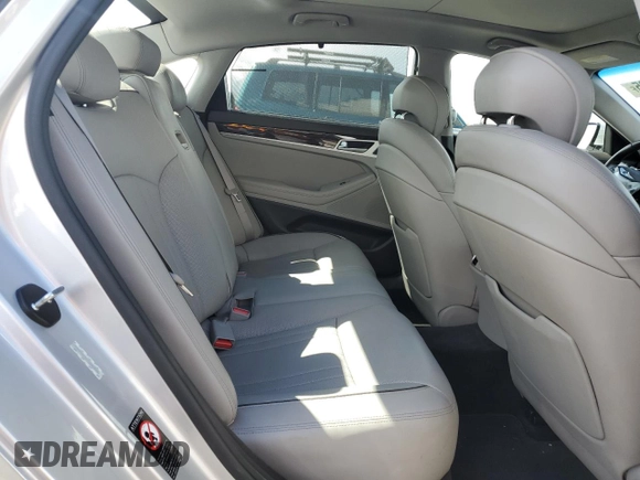 2015 Hyundai Genesis 3.8L with VIN KMHGN4JEXFU047955, listed as a Copart auction lot 48955005 with 91,274 mi miles and Salvage Title. Bid and sale history available at carsss.com. Image 10.