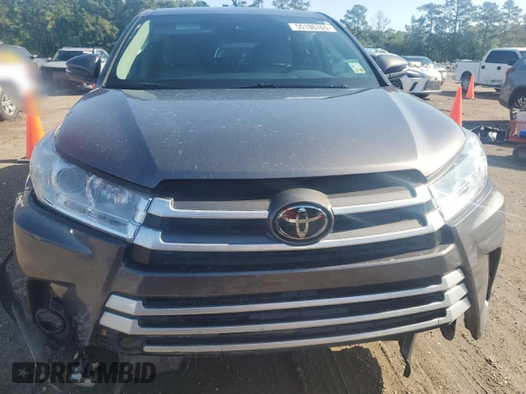 2018 Toyota Highlander LE with VIN 5TDZZRFH4JS250712, listed as a Copart auction lot 55106765 with 88,836 mi miles and Salvage title. Bid and sale history available at DreamBid. Image 5.