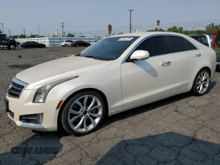 2014 Cadillac ATS Premium with VIN 1G6AE5SX7E0124063, listed as a Copart auction lot 68642254 with 142,839 mi miles and Salvage Title. Bid and sale history available at carsss.com. Image 1.