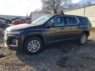 2022 Chevrolet Traverse LS with VIN 1GNERFKW6NJ166435, listed as a Copart auction lot 44953385 with 73,010 mi miles and Salvage Title. Bid and sale history available at carsss.com. Image 1.