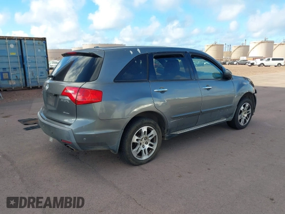 2009 Acura MDX Tech Pkg with VIN 2HNYD28639H502886, listed as a IAAI auction lot 41135344 with 1 mi miles. Bid and sale history available at carsss.com. Image 4.
