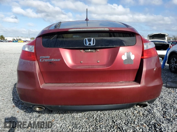 2010 Honda Accord Crosstour EX-L with VIN 5J6TF1H51AL016655, listed as a Copart auction lot 85327374 with 120,886 mi miles and Salvage Title. Bid and sale history available at carsss.com. Image 6.