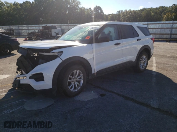 2020 Ford Explorer with VIN 1FMSK8BB0LGA45348, listed as a Copart auction lot 73347194 with 47,813 mi miles and Salvage Title. Bid and sale history available at carsss.com. Image 1.