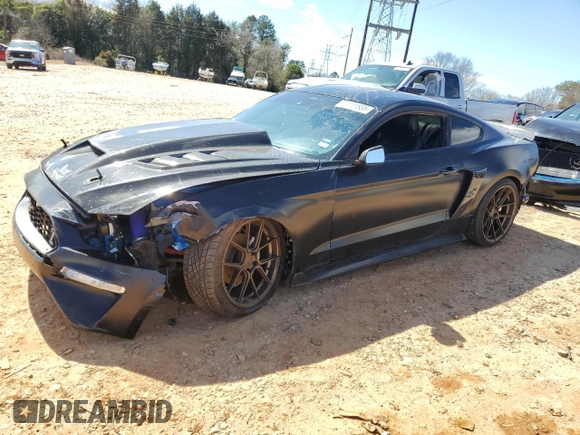 2021 Ford Mustang EcoBoost with VIN 1FA6P8TH4M5148947, listed as a Copart auction lot 48111835 with 44,812 mi miles and Salvage Title. Bid and sale history available at carsss.com. Image 1.