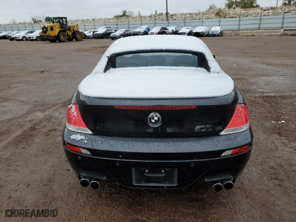 2007 BMW 6 Series M6 with VIN WBSEK93517CY78050, listed as a Copart auction lot 77891944 with 83,403 mi miles and Salvage Title. Bid and sale history available at carsss.com. Image 6.