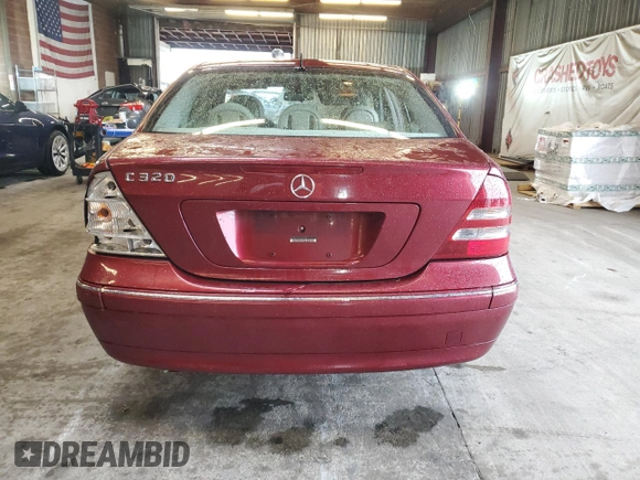 2003 Mercedes-Benz C 320 with VIN WDBRF64JX3E011458, listed as a Copart auction lot 45239835 with 203,013 mi miles and Salvage title. Bid and sale history available at DreamBid. Image 6.