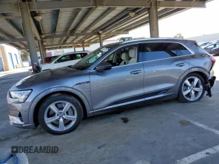2019 Audi e-tron Premium Plus with VIN WA1LAAGE2KB009835, listed as a Copart auction lot 49105775 with 23,644 mi miles and Salvage Title. Bid and sale history available at carsss.com. Image 1.