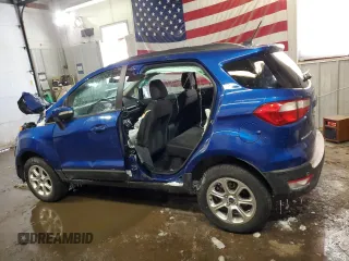 2019 Ford EcoSport SE with VIN MAJ6S3GLXKC265649, listed as a Copart auction lot 45130655 with 10,666 mi miles and Salvage Title. Bid and sale history available at carsss.com. Image 2.