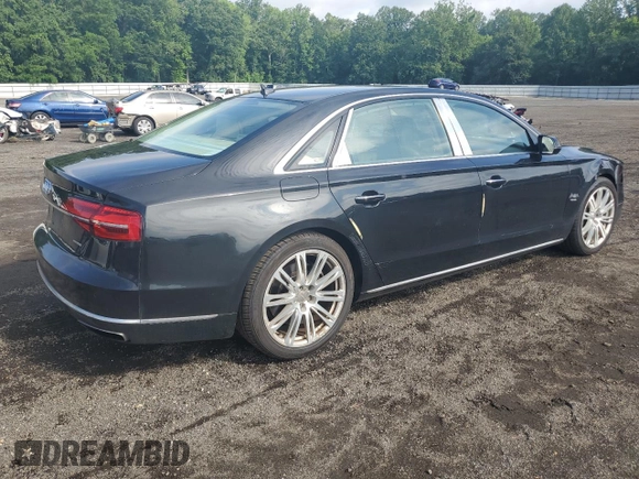 2015 Audi A8 3.0T z VIN WAU3GAFD6FN036423, wystawiony jako Copart lot #60436925 z przebiegiem 161 677 mil mil oraz Szkoda całkowita • Salvage title. Historia ofert i sprzedaży dostępna na DreamBid. Obrazek 3.