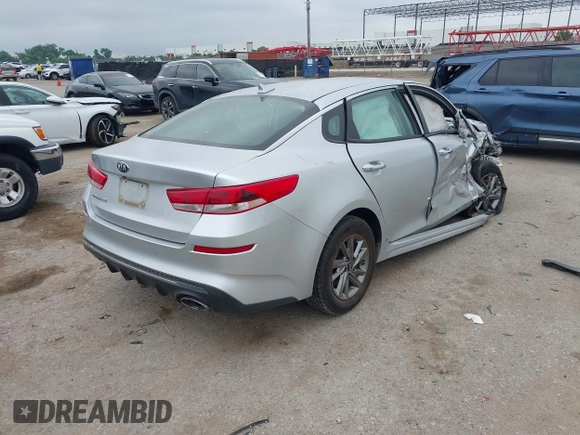 2019 Kia Optima LX with VIN 5XXGT4L38KG330893, listed as a IAAI auction lot 42365887 with 114,368 mi miles and . Bid and sale history available at DreamBid. Image 4.