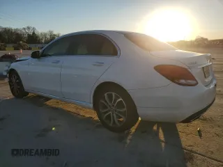 2017 Mercedes-Benz C 300 with VIN 55SWF4KB4HU212748, listed as a Copart auction lot 46835155 with 123,246 mi miles and Salvage Title. Bid and sale history available at carsss.com. Image 2.