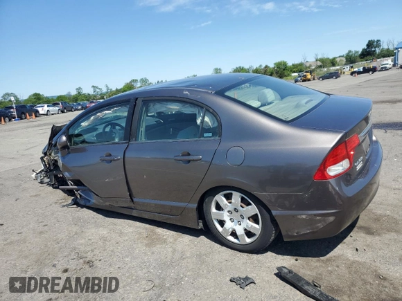2009 Honda Civic LX z VIN 19XFA16559E020457, wystawiony jako Copart lot #58721185 z przebiegiem Nie podano mil oraz Szkoda całkowita • Salvage title. Historia ofert i sprzedaży dostępna na DreamBid. Obrazek 2.