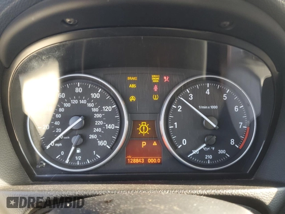 2007 BMW 3 Series 335i with VIN WBAWB73537PV82615, listed as a Copart auction lot 88276155 with 128,843 mi miles and Salvage Title. Bid and sale history available at carsss.com. Image 9.