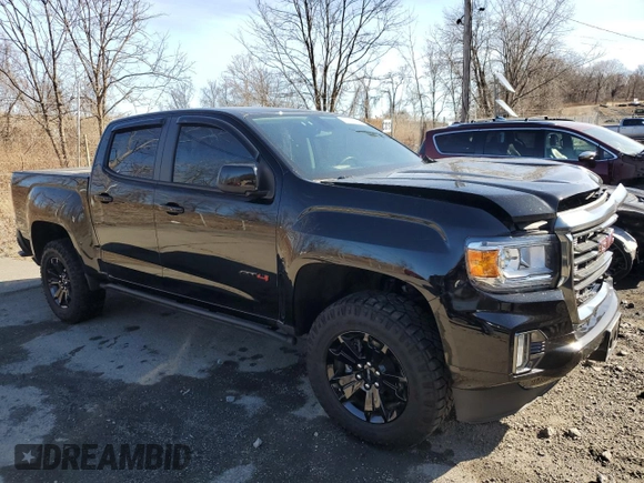 2022 GMC Canyon 4WD AT4 w/Cloth with VIN 1GTG6FEN0N1297924, listed as a Copart auction lot 47526185 with 42,976 mi miles and Salvage Title. Bid and sale history available at carsss.com. Image 4.