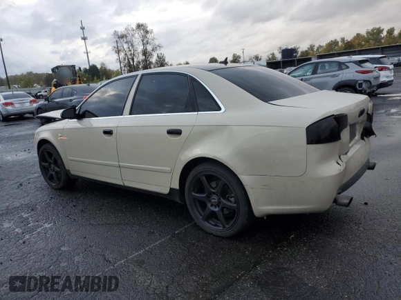 2007 Audi A4 2.0T with VIN WAUAF78E87A030196, listed as a Copart auction lot 78705774 with 164,854 mi miles and Salvage Title. Bid and sale history available at carsss.com. Image 2.