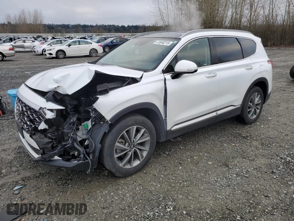 2019 Hyundai Santa Fe Ultimate with VIN 5NMS5CADXKH028355, listed as a Copart auction lot 41640215 with 75,348 mi miles and Salvage Title. Bid and sale history available at carsss.com. Image 1.