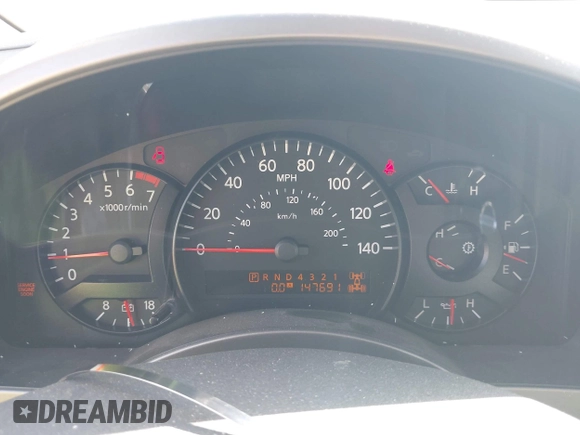 2004 Nissan Titan LE with VIN 1N6AA07B24N574789, listed as a IAAI auction lot 42039183 with 147,691 mi miles. Bid and sale history available at carsss.com. Image 7.
