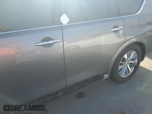 2015 Infiniti QX80 with VIN JN8AZ2NF9F9572311, listed as a Copart auction lot 75133454 with 0 mi miles and Salvage Title. Bid and sale history available at carsss.com. Image 12.