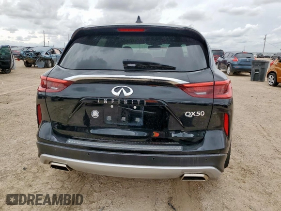 2019 Infiniti QX50 Luxe with VIN 3PCAJ5M11KF139348, listed as a Copart auction lot 62940735 with 36,969 mi miles and Salvage title. Bid and sale history available at DreamBid. Image 6.