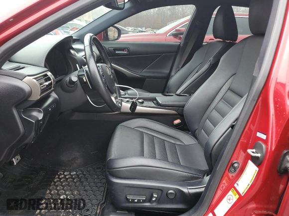 2015 Lexus IS 250 with VIN JTHCF1D29F5028435, listed as a Copart auction lot 46881145 with 74,085 mi miles and Salvage Title. Bid and sale history available at DreamBid. Image 7.