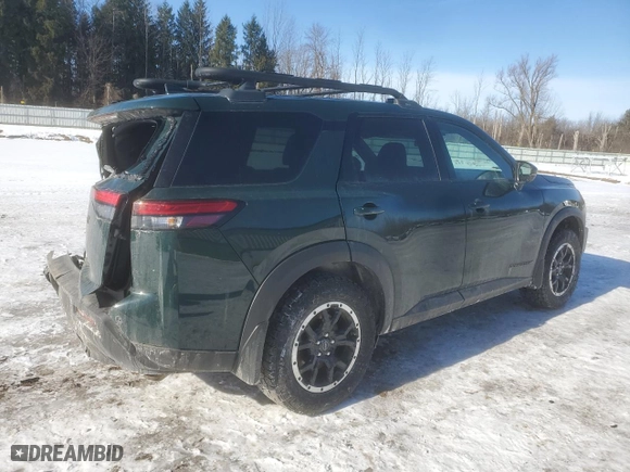 2023 Nissan Pathfinder Rock Creek with VIN 5N1DR3BD0PC213186, listed as a Copart auction lot 42687135 with 18559 miles and Salvage Title. Bid and sale history available at carsss.com. Image 3.