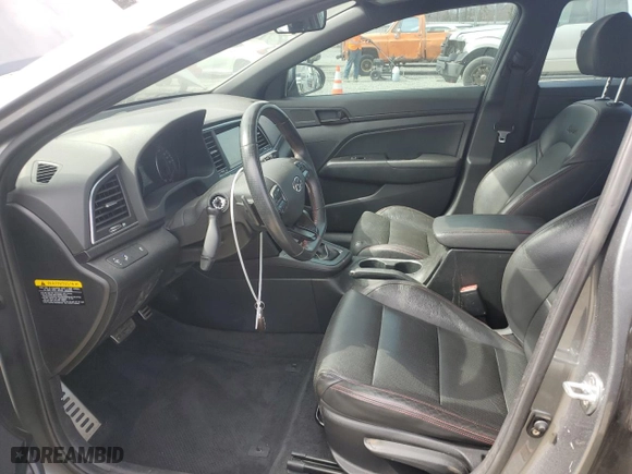 2018 Hyundai Elantra Sport with VIN KMHD04LB6JU678571, listed as a Copart auction lot 47826075 with 90,639 mi miles and Salvage Title. Bid and sale history available at carsss.com. Image 7.