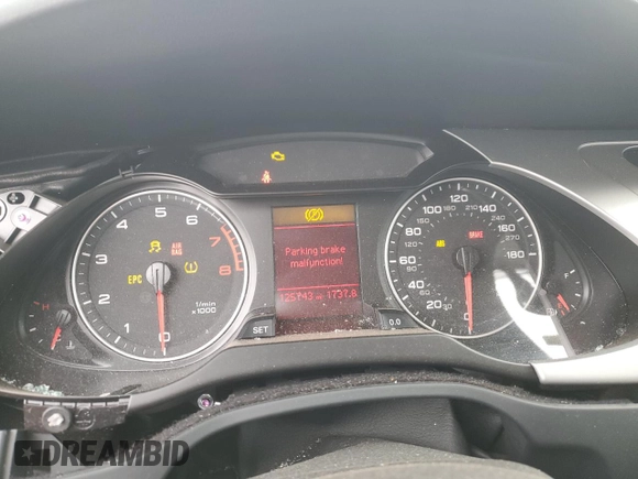 2011 Audi A4 2.0T Premium Plus with VIN WAUHFAFL1BN007258, listed as a Copart auction lot 45575335 with 125,743 mi miles and Salvage Title. Bid and sale history available at carsss.com. Image 9.