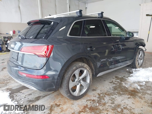 2021 Audi Q5 Prestige with VIN WA1CAAFY2M2007209, listed as a IAAI auction lot 41549634 with 41,677 mi miles. Bid and sale history available at carsss.com. Image 4.