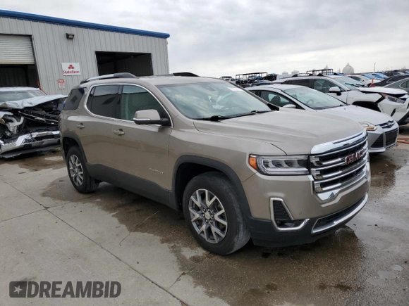 2023 GMC Acadia SLT with VIN 1GKKNMLSXPZ175185, listed as a Copart auction lot 57049015 with 36,777 mi miles and Salvage title. Bid and sale history available at DreamBid. Image 4.