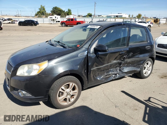 2009 Chevrolet Aveo 2LT with VIN KL1TG66E29B347370, listed as a Copart auction lot 72695624 with 129,479 mi miles and Salvage title. Bid and sale history available at DreamBid. Image 1.