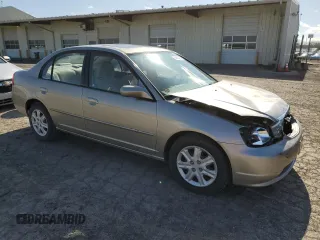 2003 Honda Civic EX with VIN 2HGES25783H618685, listed as a Copart auction lot 50200425 with 157,582 mi miles and Salvage Title. Bid and sale history available at DreamBid. Image 4.