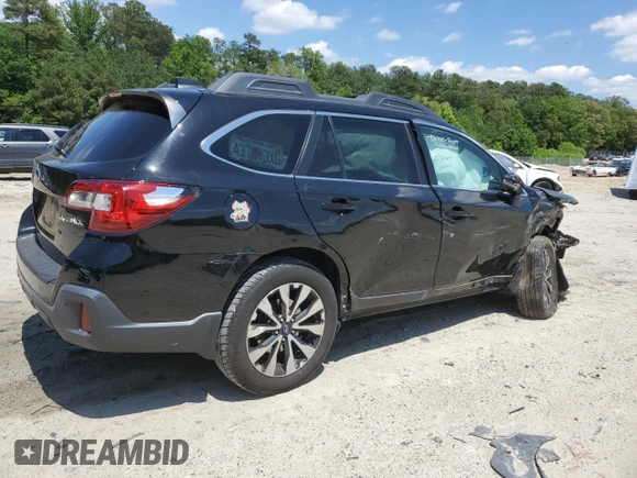 2018 Subaru Outback Limited with VIN 4S4BSANC4J3360749, listed as a Copart auction lot 57300185 with 107,678 mi miles and Salvage title. Bid and sale history available at DreamBid. Image 3.