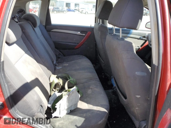 2009 Chevrolet Aveo 1LT with VIN KL1TD66EX9B301097, listed as a Copart auction lot 49600825 with 130,399 mi miles and Salvage title. Bid and sale history available at DreamBid. Image 10.