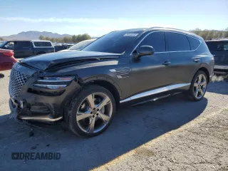 2024 Genesis GV80 with VIN KMUHCESC6RU158392, listed as a Copart auction lot 89338545 with 12,376 mi miles and Salvage Title. Bid and sale history available at DreamBid. Image 1.